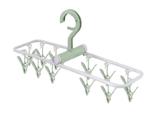 Вешалка с 12 прищепками складная VL75-32